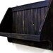 Rustic Amish black Primitive shelf with shaker pegs