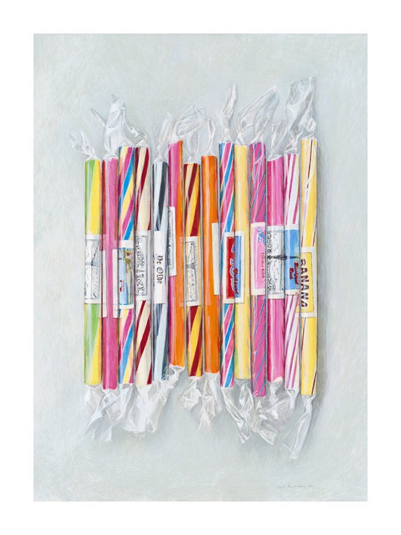 Blackpool rock. Limited edition giclée print, 300 x 400mm (11.8" x 15.7")