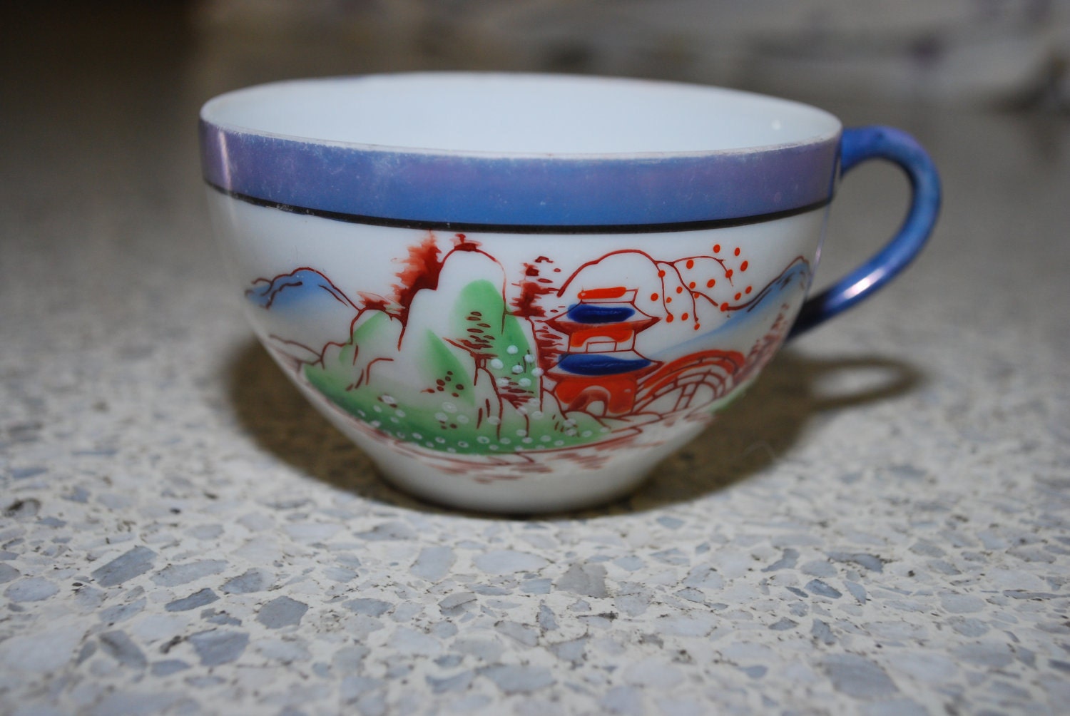 Vintage Chikaramachi Hand Painted Tea Cup