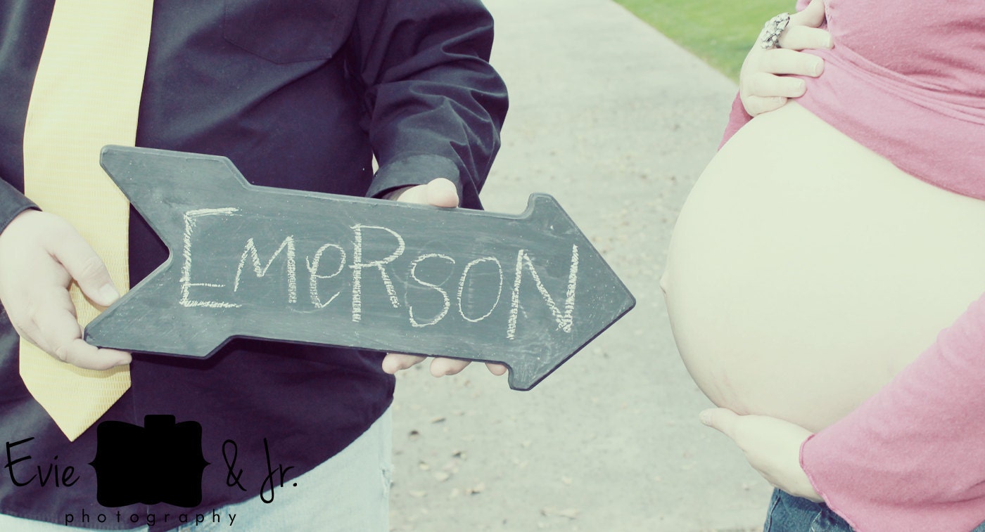 Arrow Chalkboard sign for maternity or newborn photos