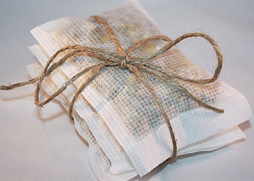 Organic Sachets Chamomile Vanilla Set of 3, Larger Size