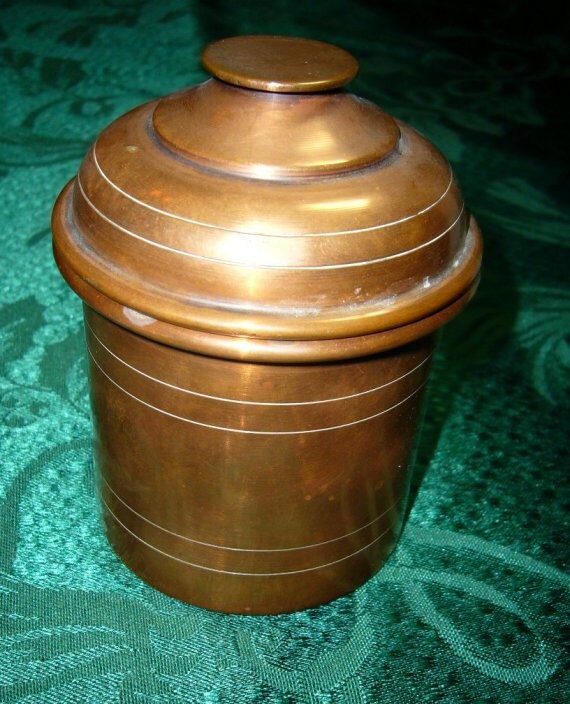 Solid Copper Tobacco Jar Museum Reproduction by Grannycatz on Etsy
