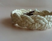 White Braided Nautical Bracelet - Braided Bracelet