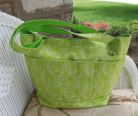 Handcrafted Fabric Diaper Bag / Gender Neutral / Large Tote / Boy/Girl - KthysKreations