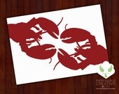 Greeting card - You're my lobster - love, Friends, anniversary