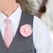 Wedding Boutonniere - Fabric Flowers