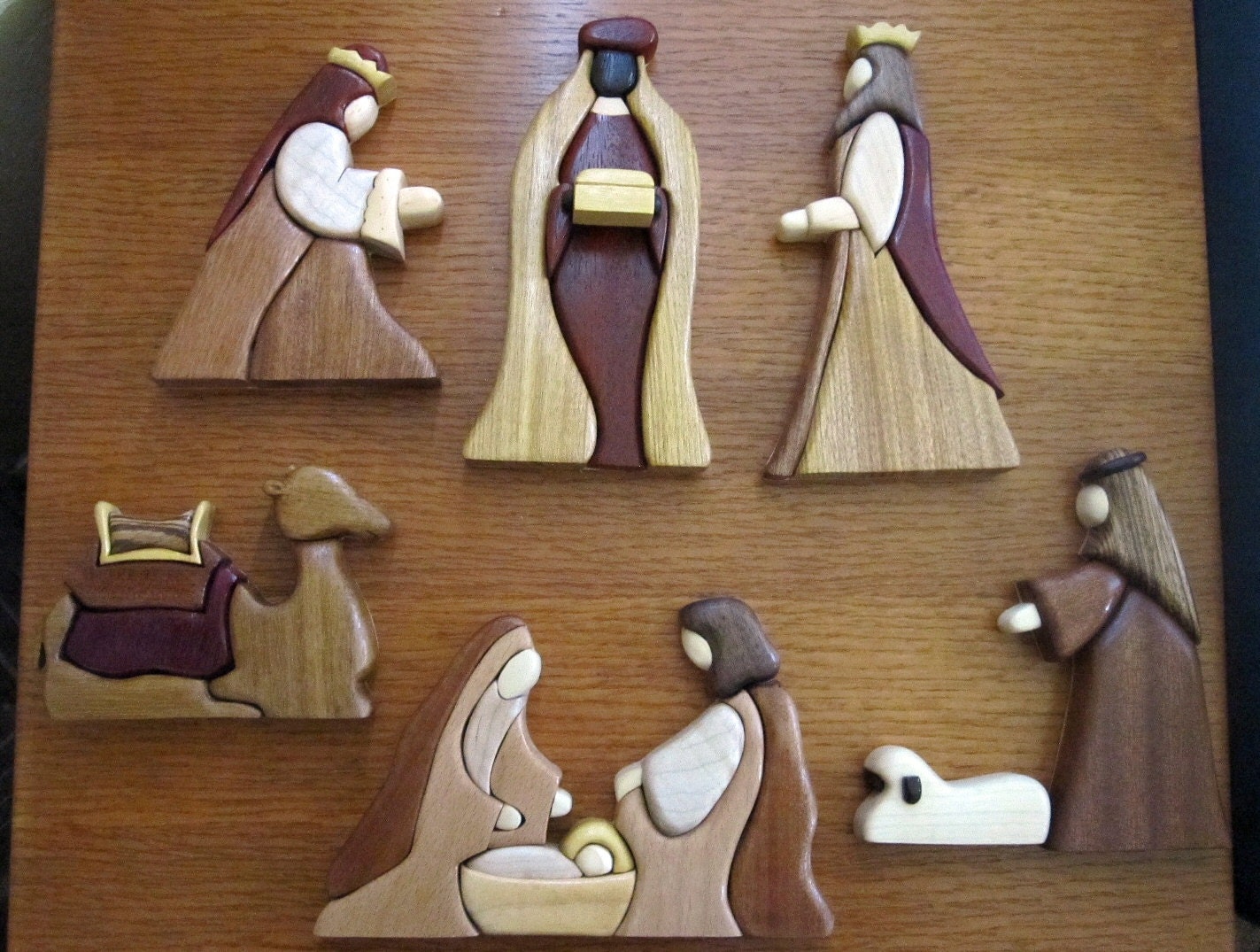 exotic-wood-intarsia-nativity-set-by-happywood-on-etsy