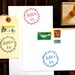 CALLIGRAPHY RUBBER STAMP - Weddings, Branding - Custom
