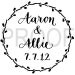 CALLIGRAPHY RUBBER STAMP - Weddings, Branding - Custom