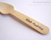 ICe CReaM SHoP WooD TaSTeR SPooNs-with CUSToM STamP and 25ct spoons--2-3weeks-use with mini ice cream cups-sundaes-weddings-birthdays Il_170x135