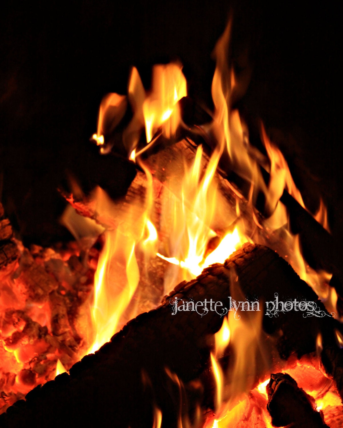 Fire Face 1 Photography Print 8x10
