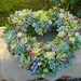 Succulent Wreath, Heart Shaped Succulent Wreath, Wedding, Wedding Decor, Wedding Table, Housewarming Gift