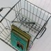 Vintage wire bicycle basket, wire, two sided, rear bike basket