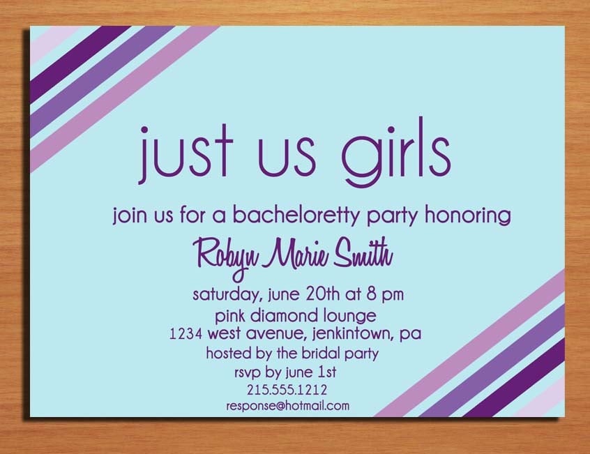 Bachelorette Invitation Party Template