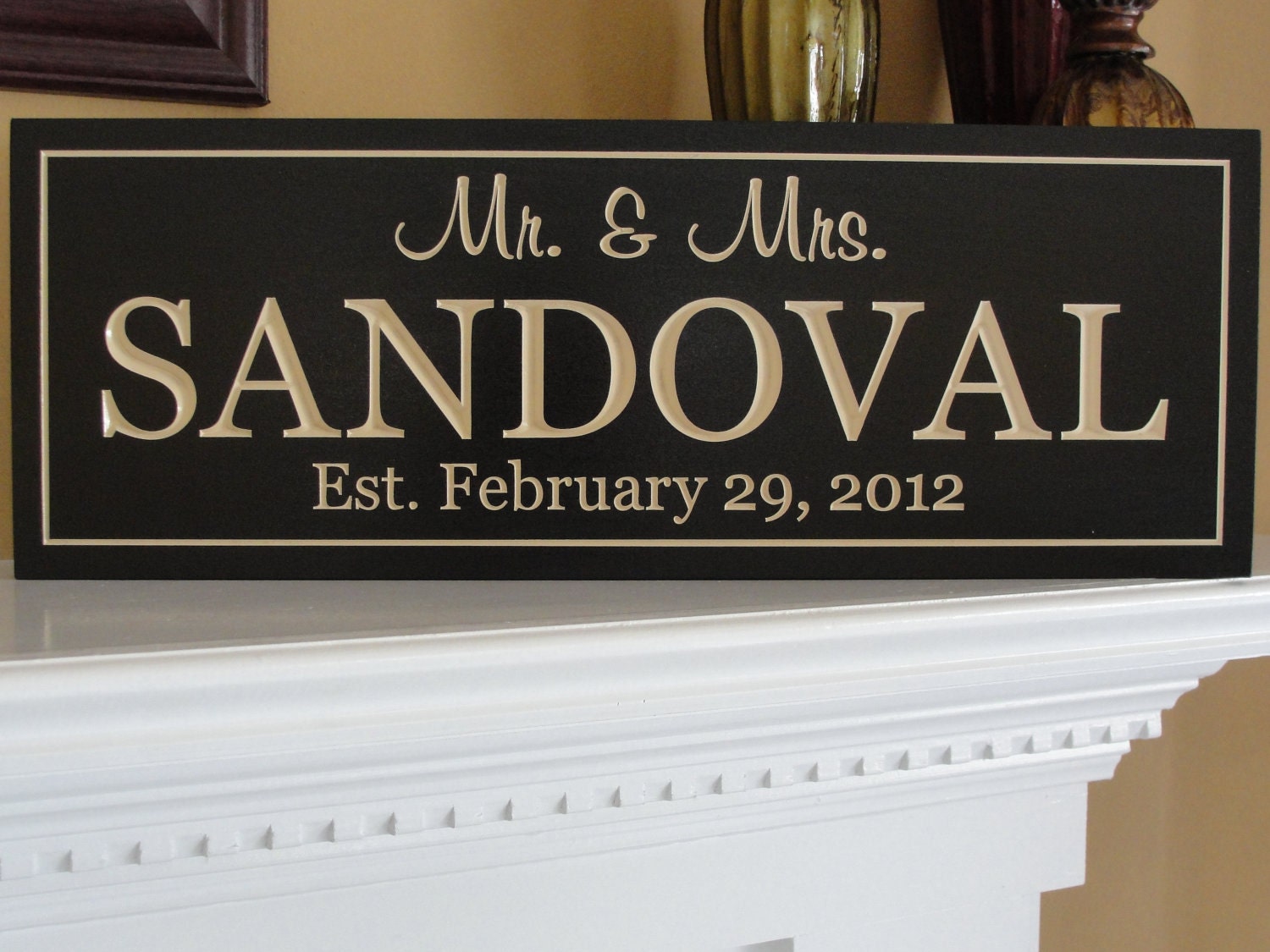 signs of personalized  handmade Signs Established  Personalized Rustic  rustic signs Size name Name