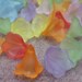 HOT SELLER - Frosted Assorted Color Lucite Beads Trumpet CALLA Lily Flower, Acrylic 6 Petal Beadcap 10mm, Set of 100 pieces, Jewelry Making