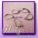 20 ANTIQUE BRASS Leverback EARWIRE Hoops 17.5x10mm, Earring Components - 20 Pieces, Jewelry Making Findings - Beadconet 1054