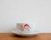vintage WIESTERLING sauce bowl with geometric graphic made in Germany