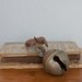 SALE vintage brass animal bell, probably for a goat or a sheep