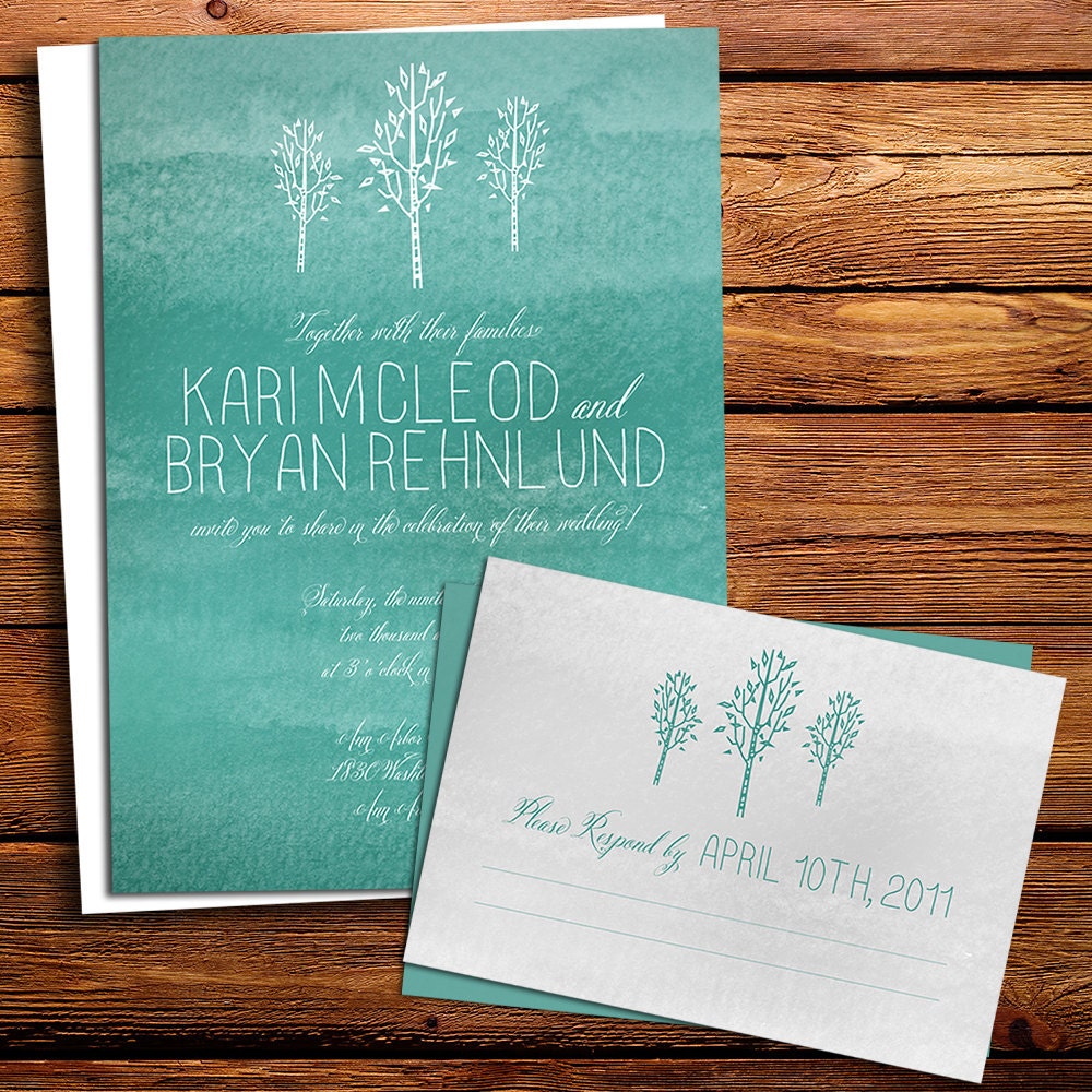 Tree Wedding Invitation