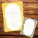 Yellow and Grey Wedding Invitation
