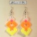 Kissing Squares Yellow and Orange Perler Beads
