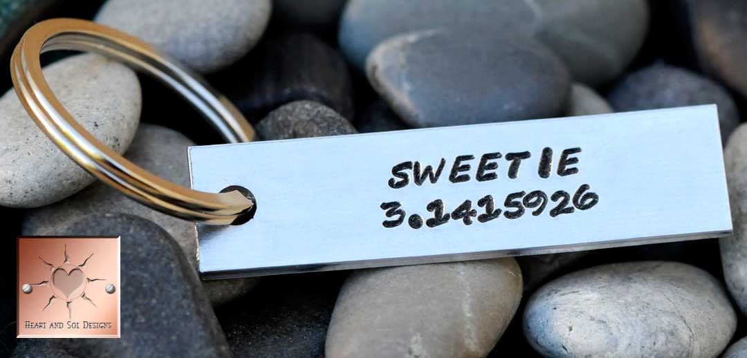 Custom Keychain - Sweetie 3.1415926 - Pi - Sweetie Pie Key Chain
