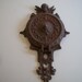 RESERVED For STEVE CROWE. Antique Iron Door Knocker with angel.