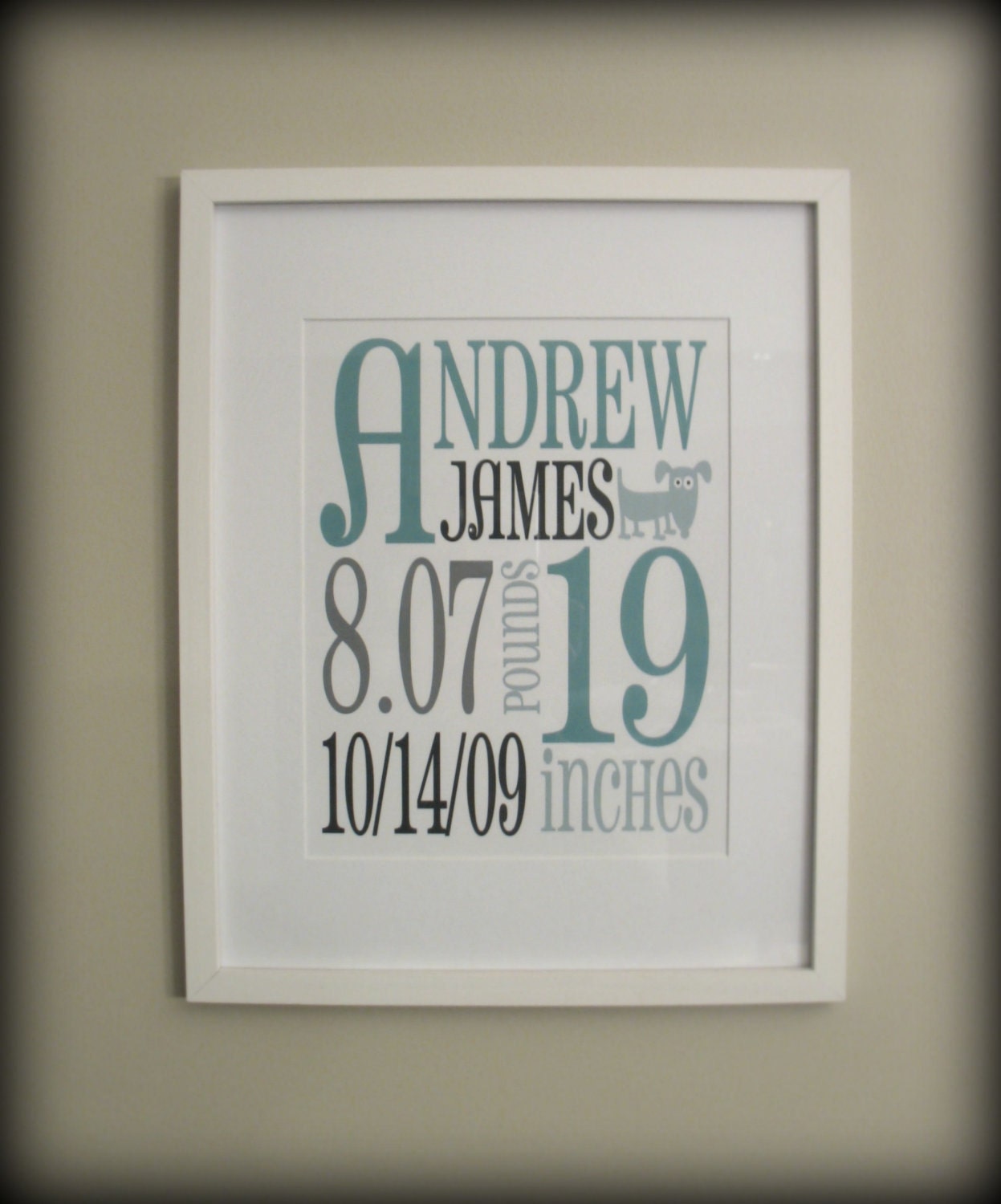 Custom Birth Announcement Print