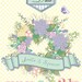 Shabby Chic Save the Date Floral Wreath 5x7 Announcement, Linen