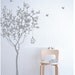 Vinyl wall decals Tree decals Kids wall art baby nursery decals wall stickers wall deor wall art- tree with bird 72"