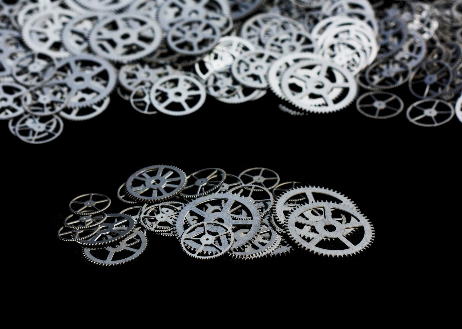 30x STAINLESS STEEL - Steampunk Gears .5" - 1.0" (12mm - 25mm)