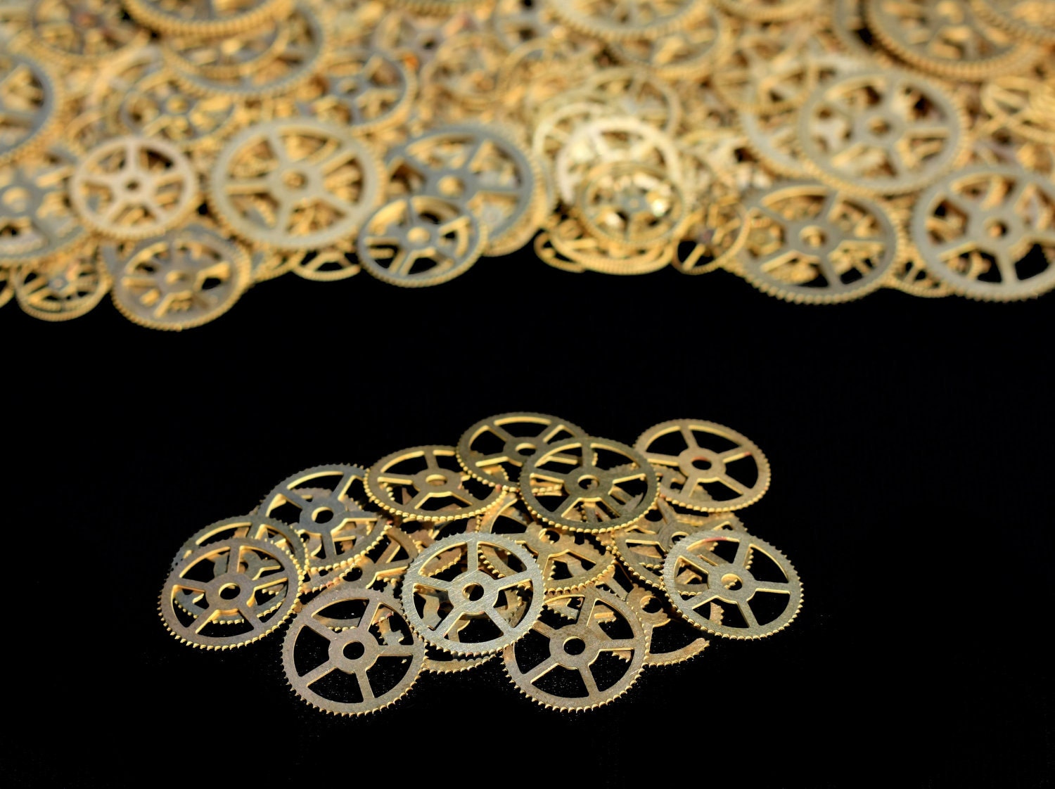 20x BRASS - 3/4 Inch (19mm) SteamPunk Gears