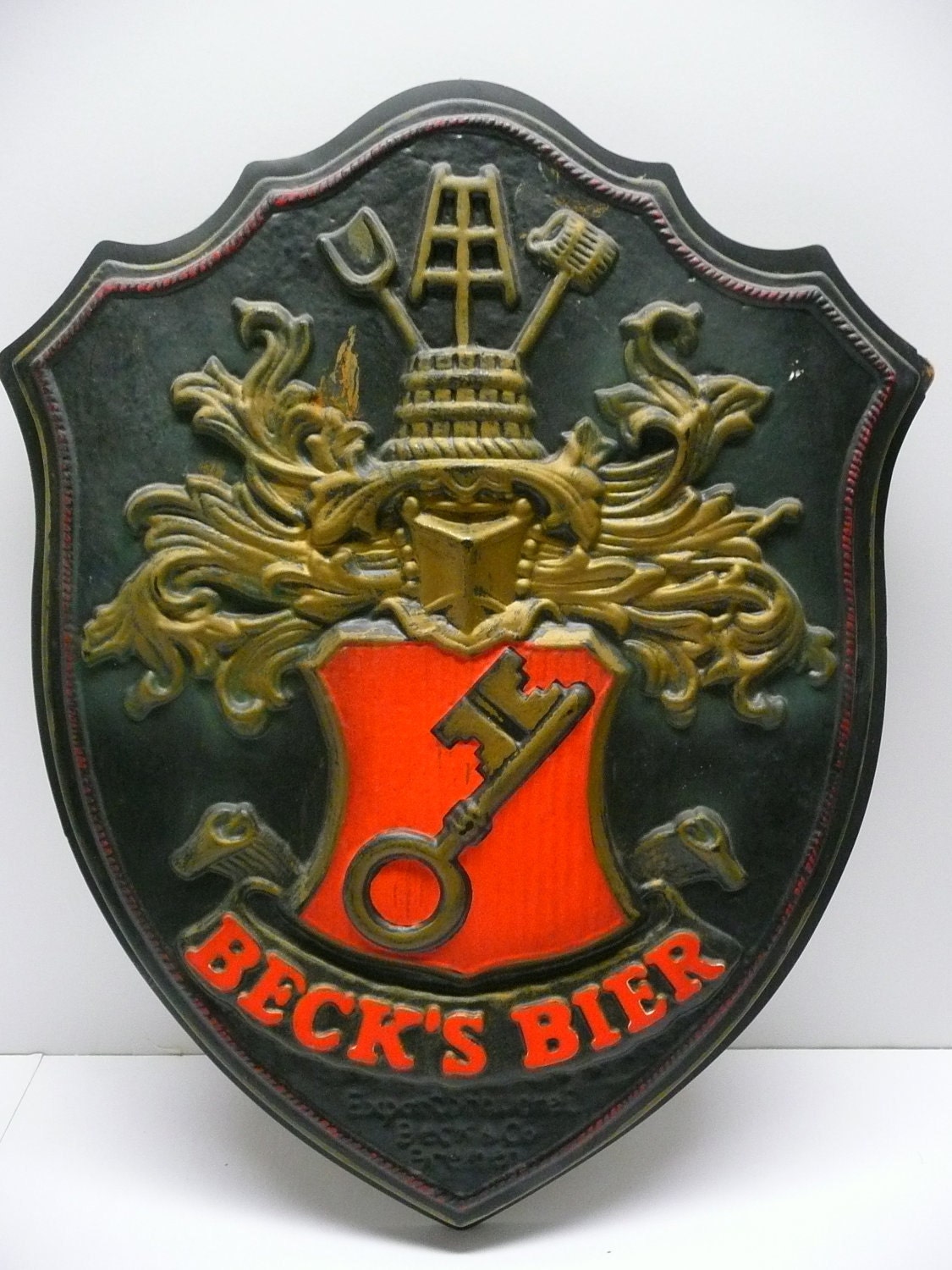 Becks Bier Beer Coat Of Arms Crest Shield Sign by Streetreasure