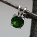 14K White Gold & Green Chrome Diopside Pendant only