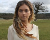 Feather and leather extension clip