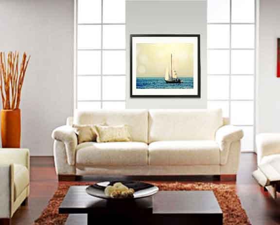 Sailing Photo, Sailboats, Sailing, Art photo, Ocean, Sea, Sun, Bokeh, Gift for men