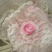 Shabby Chic Vintage Inspired Hand Crocheted Gift Bag OOAK Free Shipping