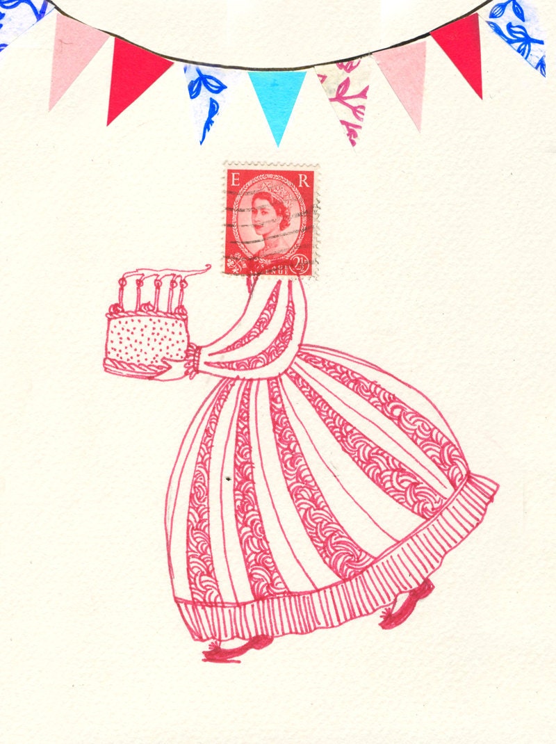 Diamond Jubilee A4 Archival Art Print