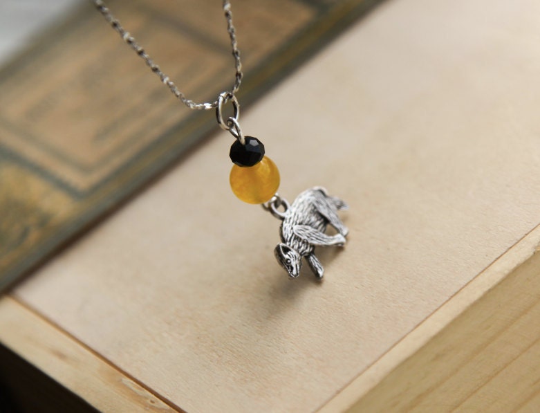 Wizard Necklace- Inspired House Charms- Lion, Raven or Crow, Snake, Badger- Custom