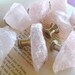 Natural Pink Rose Quartz Crystal Gemstone Rock Knobs