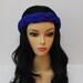 Eco Friendly Cobalt Blue Braid Headband Braided Yoga Turban Scarf Hairband Urban Turban Hair Band Head Wrap