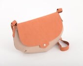 Canvas with Leather  - Desert Bag- "Dune with Fox"