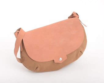 Waxed canvas bag - cross body bag