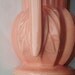 McCoy Art Deco Coral Pink Vase with Handles