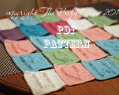 INSTANT DOWNLOAD - Crochet Pattern - Crochet Baby Blanket Pattern - Alphabet Letters from A to Z - Crochet Letters - Crochet Letter Blocks