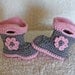 Crochet Baby Booties - Baby Girl Booties - Sizes Newborn to 6-12 mos.