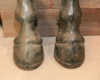 Rare Cast Iron Horse Legs Fenders