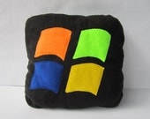 windows icon pillow - 12x12 handmade decorative pillow