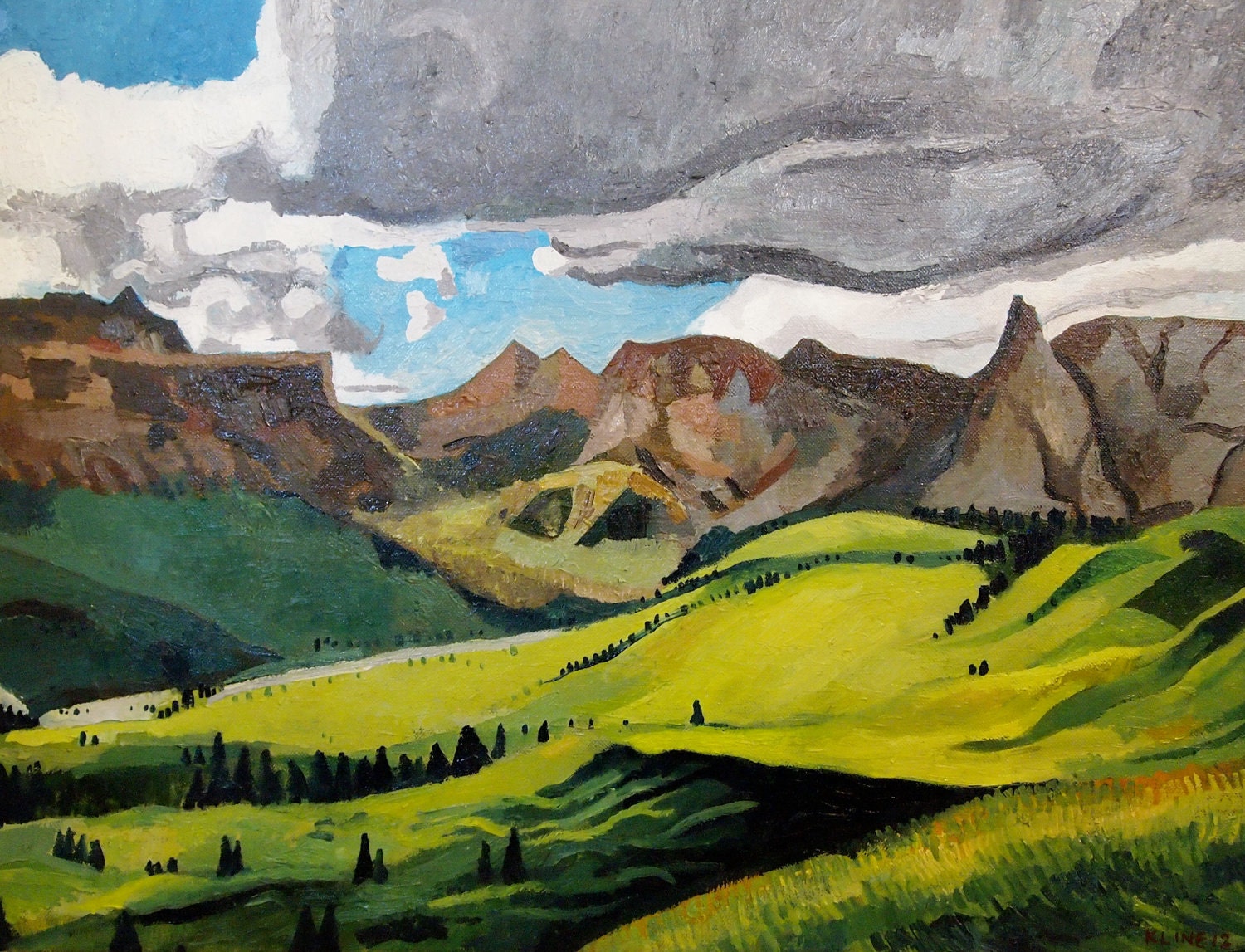 Utah Landscape. Oil on Canvas. 18" x 24"